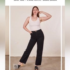 Black big bud press work pants